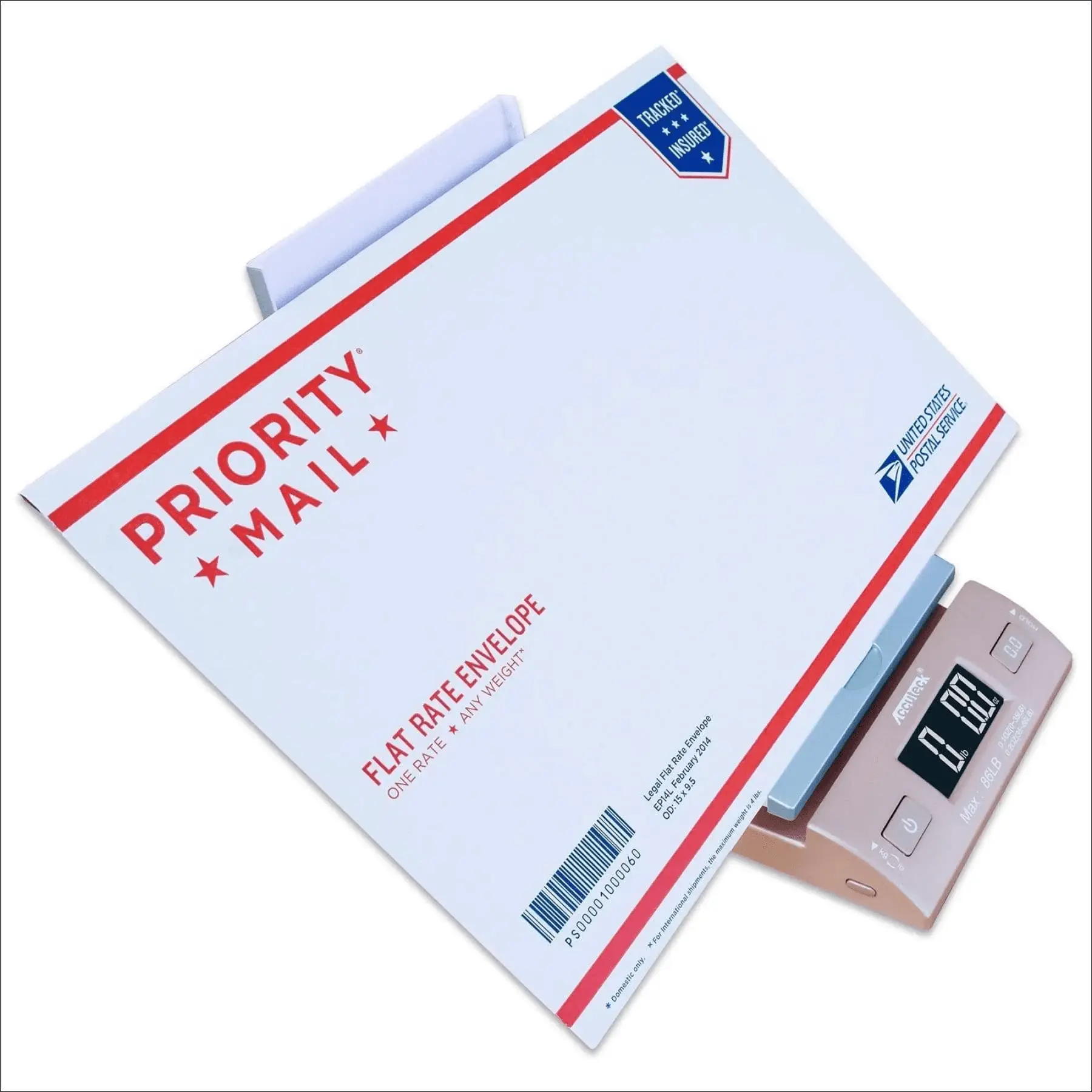 Gold 86Lbs Digital Shipping Postal Scale with Batteries and AC Adapter - Image 3