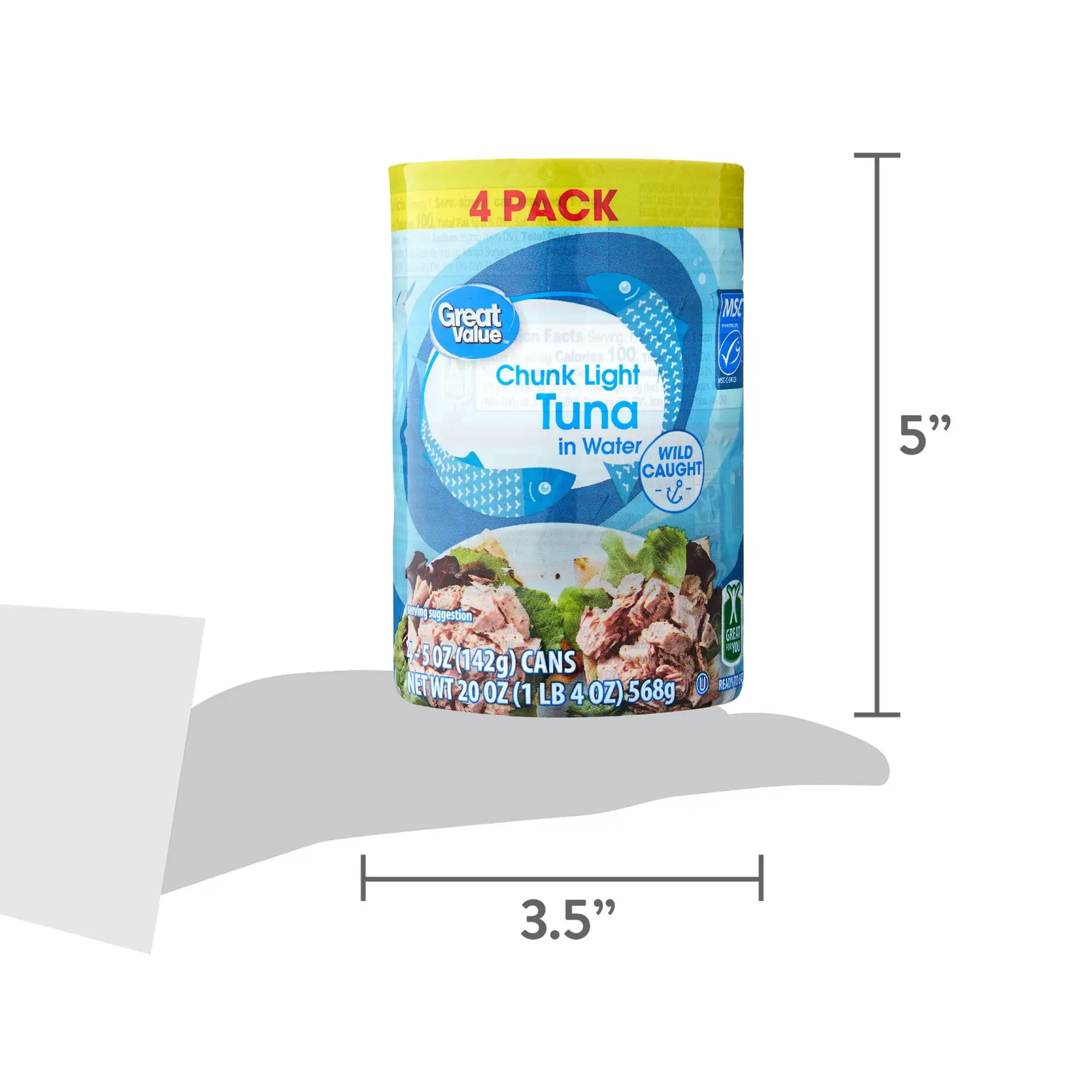 Chunk Light Tuna in Water, 5 Oz, 4 Pack - Image 8