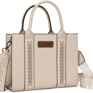 Wrangler Medium Tote Bag for Women Designer Satchel Handbags Top-Handle Purses with Strap