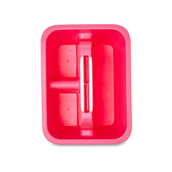 Mini Plastic Craft and Hobby Organizer Caddy, Fuchsia Burst - Image 5
