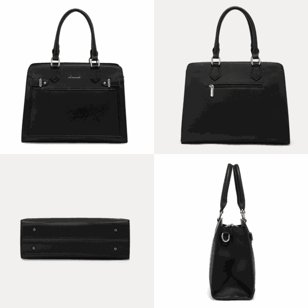 Purses and Handbags for Women, Tote Shoulder Bag Satchel Black Purse and PU Leather Top Handle for Ladies - Image 8