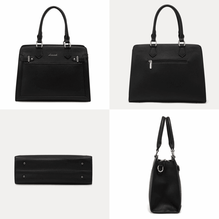 Purses and Handbags for Women, Tote Shoulder Bag Satchel Black Purse and PU Leather Top Handle for Ladies - Image 8