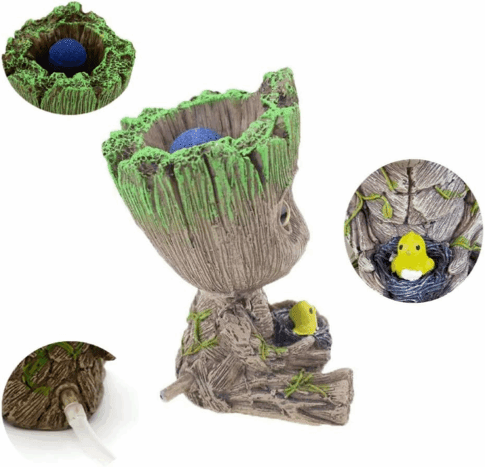Aquarium Groot Air Bubbler Decorations Fish Tank Air Stone Set - Image 2