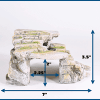 Reptology Shale Scape Step Ledge & Cave Hideout – Basking Area - Decorative Resin for Aquariums & Terrariums – Great for Reptiles, Amphibians, and Fish – Medium - Image 10