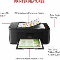PIXMA TR4720 All-In-One Wireless Printer, Home Use with Auto Document Feeder, Mobile Printing and Built-In Fax, Black - Image 3