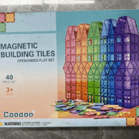 Magnetic Tiles Kids Toys STEM Magnet Toy for Toddler Magnetic Blocks Building Preschool Learning Sensory Montessori Toys for 3+ Year Old Boys and Girls, Safe Creativity Toddler Kids Toy 40PCS - Image 8