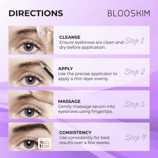 Eyebrow Growth Serum for Women & Men – Natural Brow Enhancing Serum to Grow Thicker, Fuller Brows Fast – Nourishing Eyebrow Hair Growth - 0.17 Fl Oz - Image 5