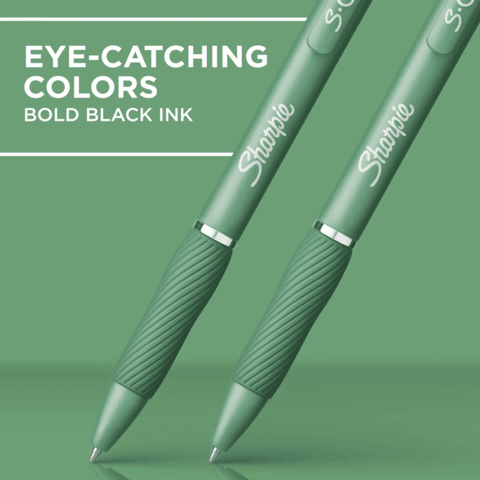 S-Gel, Gel Pens, Medium Point (0.7Mm), Green Barrel, Black Ink, 4 Count - Image 3