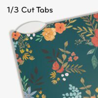 Decorative File Folders, 9 Count, Midnight Blossom, 1/3-Cut Tabs, Letter Size - Image 4