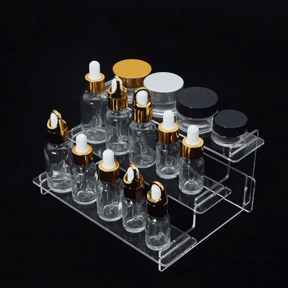 Acrylic Display Stand Storage Shelves Storage Shelf Perfume Stand Organizer for Dresser Comfier Tidy Storage Container - Image 2