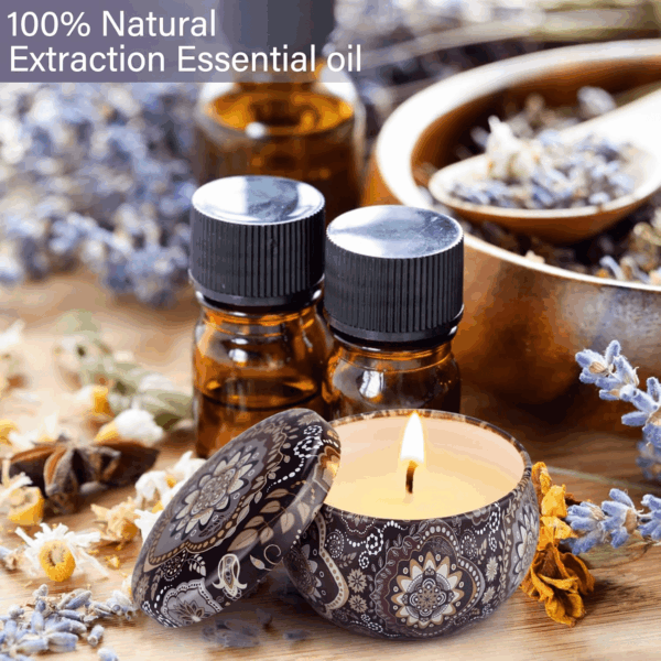 Scented Candles Gift Set,12 Pack Candles for Home Scented, 300 Hour Long Lasting Soy Wax Aromatherapy Candle Set, Birthday Gifts for Women with Gift Box - Image 3