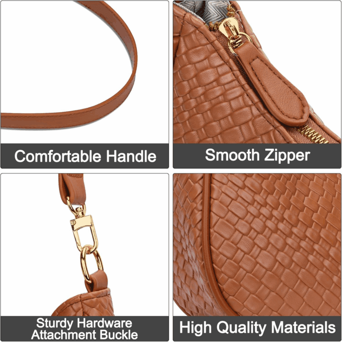 Shoulder Bag for Women Cute Hobo Purses and Handbags Retro Clutch Underarm Purse - Image 3