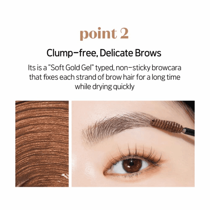 Color My Brows 4.5G - Rich Brown | Beeswax & Carnauba Wax | Eyebrow Mascara, Quickly Fixing Natural Eyebrow Makeup with Care Effect | Korean Makeup, Kbeauty, Perfect for Gift - Image 5