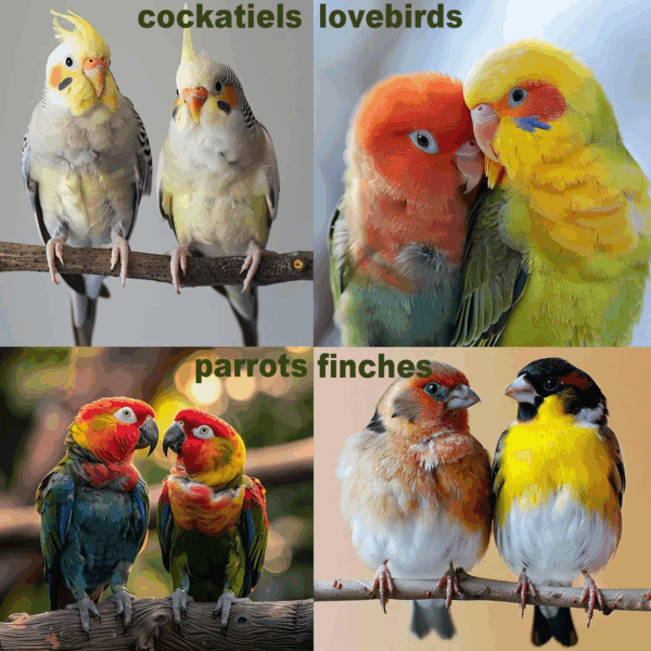 7Pcs Bird Toys for Parakeets & Small Birds - Wooden Perch Swings, Ladder & Climbing Toys for Conure, Cockatiel & Budgie - 18'' - Image 7