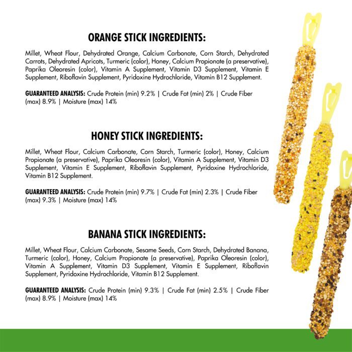 Vitakraft Menu Crunch Sticks Pet Bird Treats - Image 4