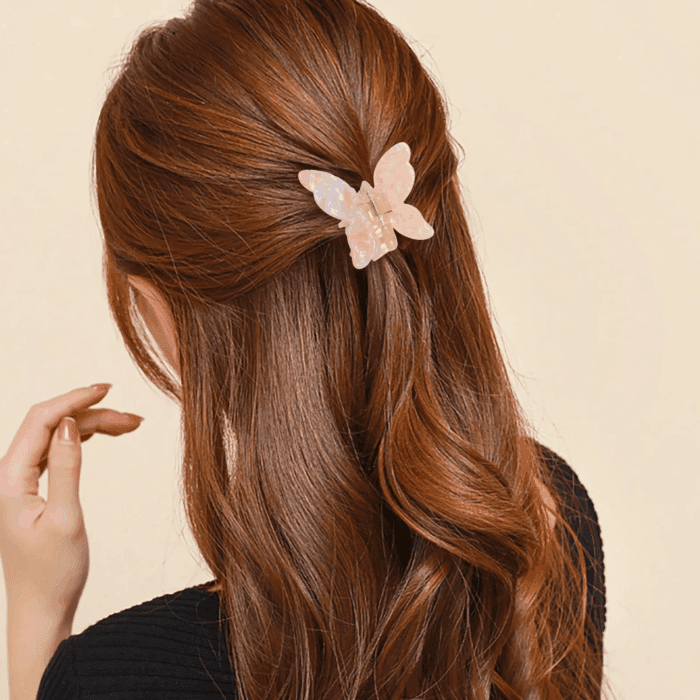 Hair Clips Cute Butterfly Shape Hair Claws Clips Leopard Print Barrettes Hair Pins Hair Accessories - Image 3