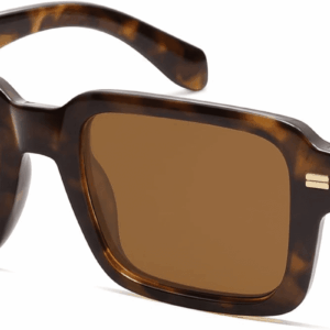Retro Square Polarized Sunglasses for Women Men, 70S 80S Classic Vintage Rectangle Shades SJ2345