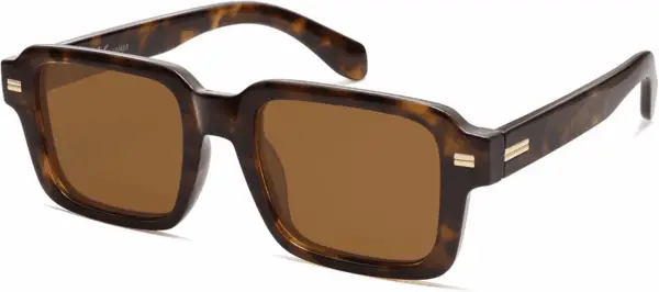 Retro Square Polarized Sunglasses for Women Men, 70S 80S Classic Vintage Rectangle Shades SJ2345