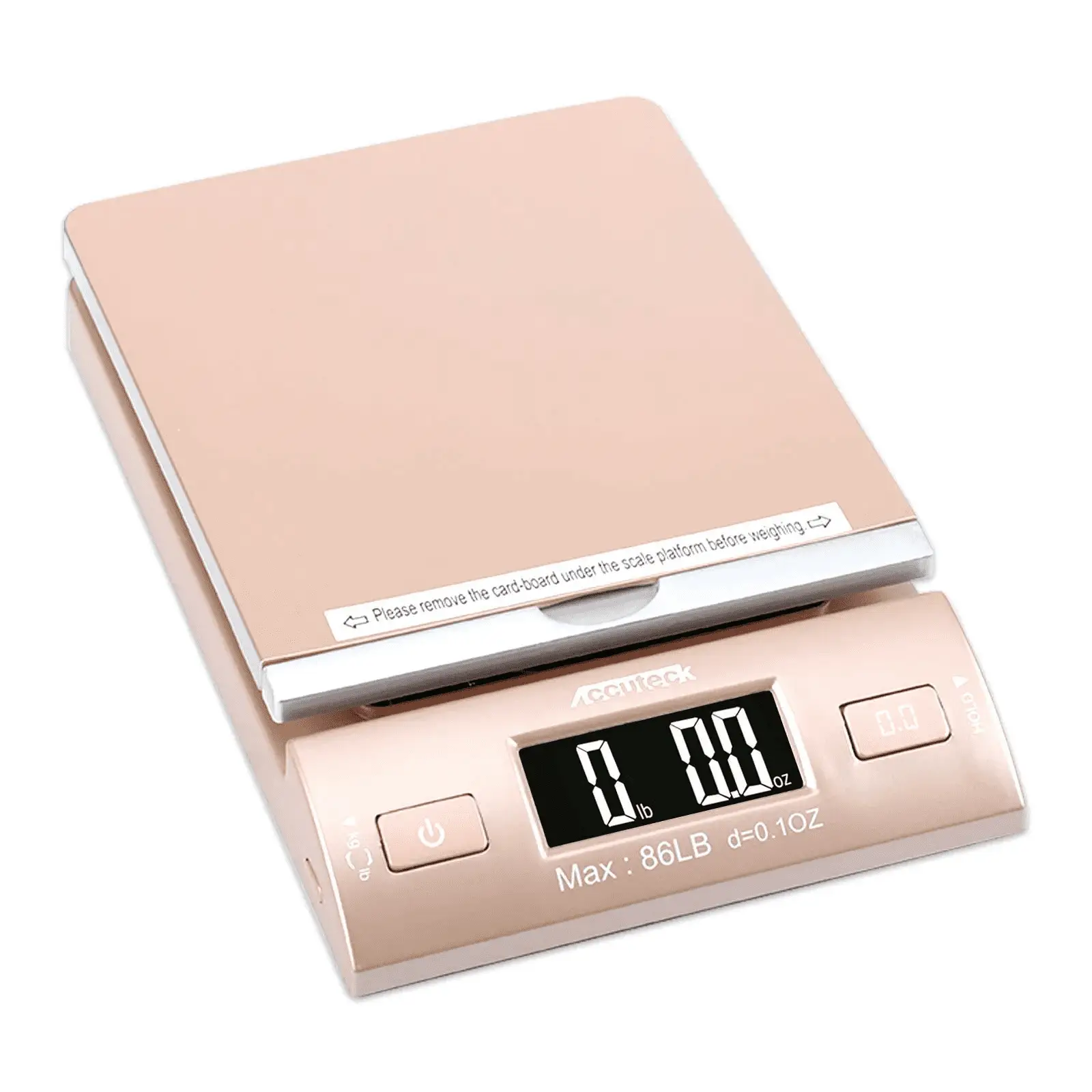 Gold 86Lbs Digital Shipping Postal Scale with Batteries and AC Adapter