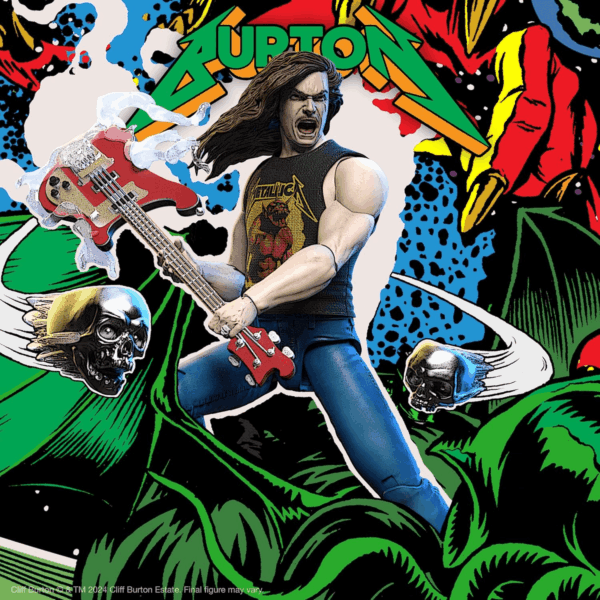 ULTIMATES! Cliff Burton (Superhero Poster) - 7" Action Figure with Accessories Heavy Metal Collectibles and Retro Toys - Image 6