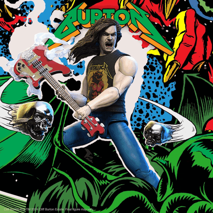 ULTIMATES! Cliff Burton (Superhero Poster) - 7" Action Figure with Accessories Heavy Metal Collectibles and Retro Toys - Image 6