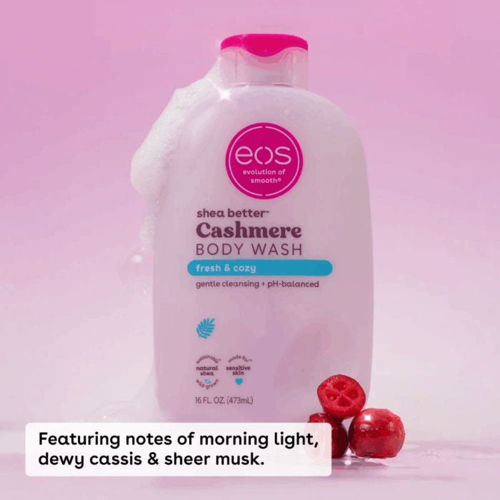 Shea Better Cashmere Body Wash - Fresh & Cozy | 16 Oz - Image 2