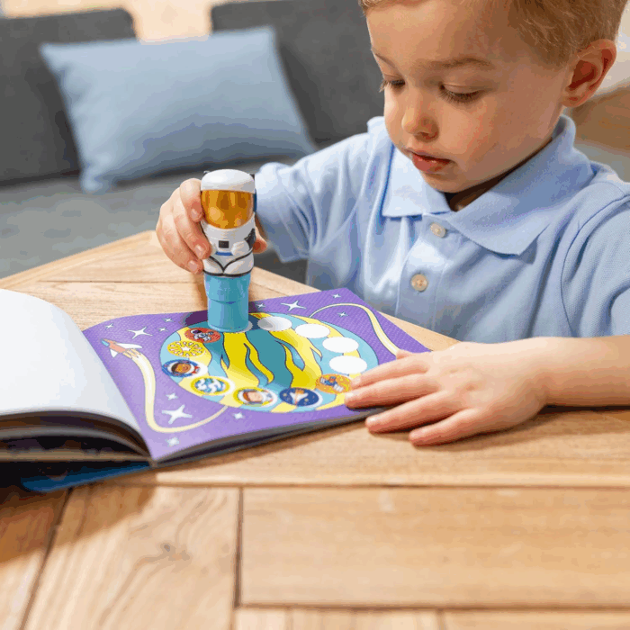 Sticker WOW!™ 24-Page Activity Pad and Sticker Stamper, 300 Stickers, Arts and Crafts Fidget Toy Collectible Character – Astronaut - FSC Certified - Image 2