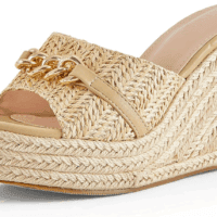 Women'S Wedge Sandals Platform Espadrille Heel Chain Slip on Casual Summer Slides