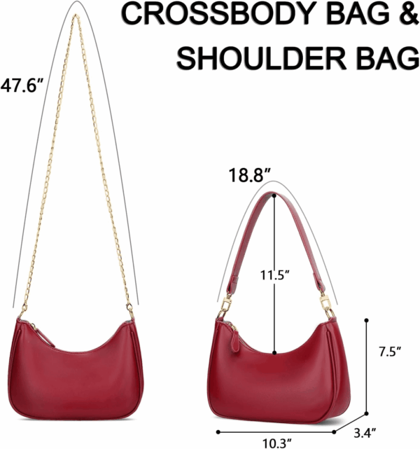 Shoulder Bag for Women Cute Hobo Purses and Handbags Retro Clutch Underarm Purse - Image 6