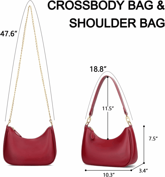 Shoulder Bag for Women Cute Hobo Purses and Handbags Retro Clutch Underarm Purse - Image 6
