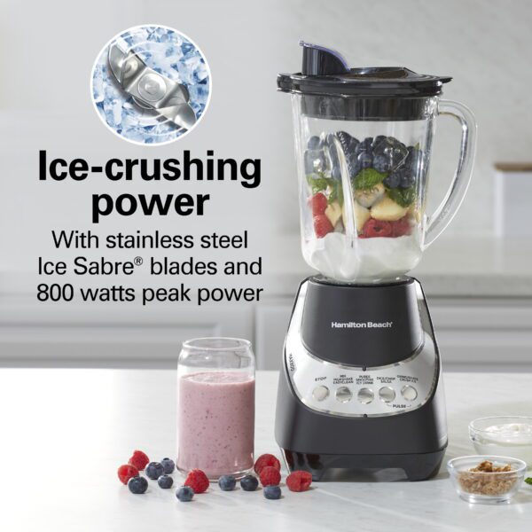 Wave Action Quiet Blender, 48 Oz. Glass Jar, 12 Blending Functions, Black, 53530F - Image 3
