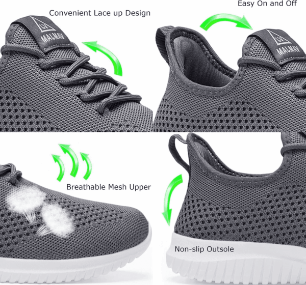 Men'S Running Shoes Ultra Lightweight Breathable Walking Shoes Non Slip Athletic Fashion Sneakers Mesh Workout Casual Sports Shoes - Image 3
