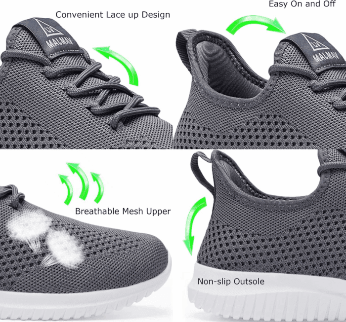Men'S Running Shoes Ultra Lightweight Breathable Walking Shoes Non Slip Athletic Fashion Sneakers Mesh Workout Casual Sports Shoes - Image 3