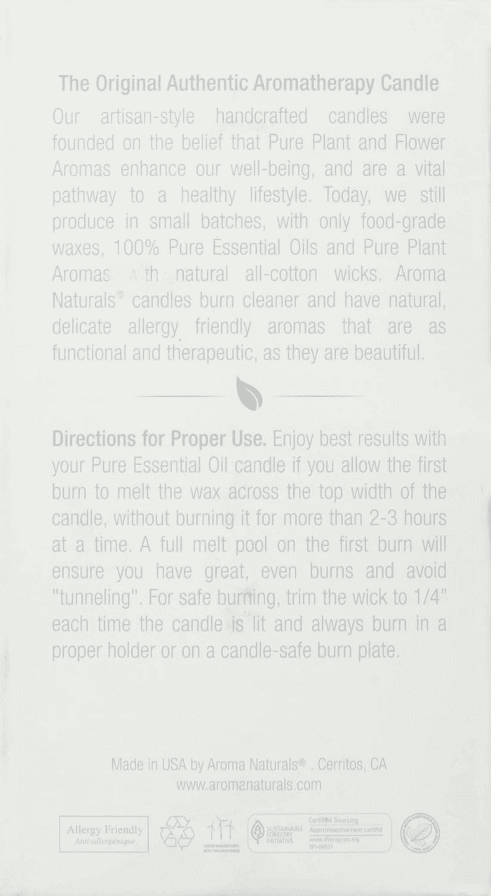 Essential Oil Orange and Lemongrass Scented Pillar Candle, Ambiance, 2.5 Inch X 4 Inch, Yellow - Image 3