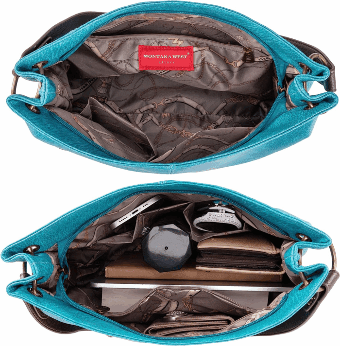 Purses for Women Hobo Shoulder Handbags with Zipper - Image 4