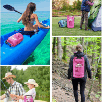 Dry Bag Waterproof for Women Men, 5L/10L/20L/30L/40L Roll Top Lightweight Dry Storage Bag Backpack with Phone Case for Travel, Swimming, Boating, Kayaking, Camping & Beach, 11 Transparent Colors - Image 6