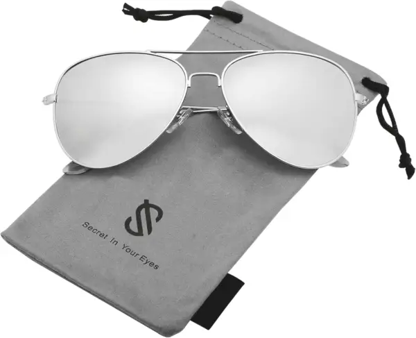 Classic Aviator Polarized Sunglasses for Men Women Vintage Retro Style - Image 2