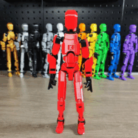 5PCS Assembly Completed T13 Action Figure 3D Printed Multi-Jointed Movable,Lucky 13 Action Figures,Multi-Articular Action Figures,Desktop Decorations,Creative Gifts (5 Colors) - Image 7