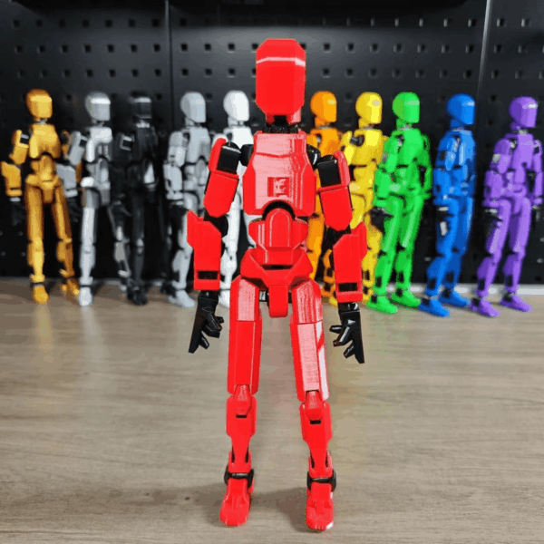 5PCS Assembly Completed T13 Action Figure 3D Printed Multi-Jointed Movable,Lucky 13 Action Figures,Multi-Articular Action Figures,Desktop Decorations,Creative Gifts (5 Colors) - Image 7