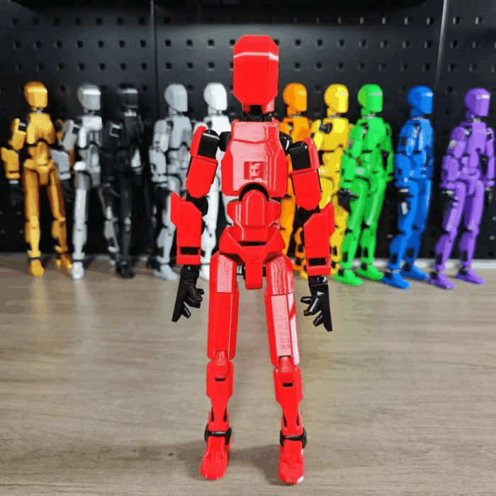 5PCS Assembly Completed T13 Action Figure 3D Printed Multi-Jointed Movable,Lucky 13 Action Figures,Multi-Articular Action Figures,Desktop Decorations,Creative Gifts (5 Colors) - Image 7