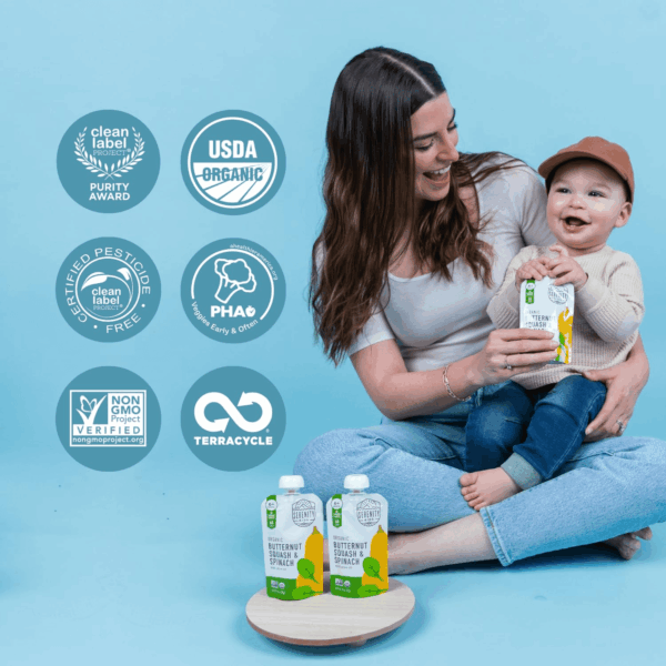 6+ Months USDA Organic Veggie Puree Baby Food Pouches | No Sugary Fruits or Added Sugar | Allergen Free | 3.5 Ounce Bpa-Free Pouch | Butternut Squash & Spinach | 1 Count - Image 6