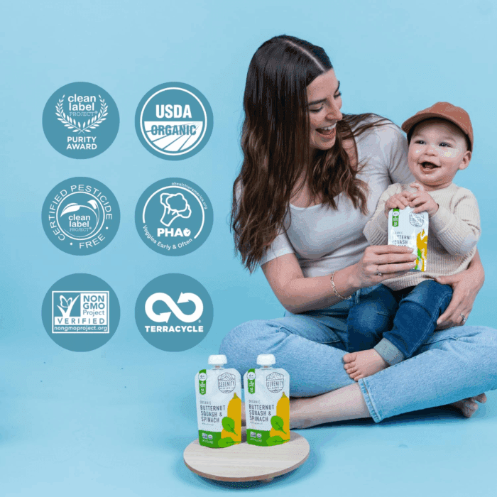 6+ Months USDA Organic Veggie Puree Baby Food Pouches | No Sugary Fruits or Added Sugar | Allergen Free | 3.5 Ounce Bpa-Free Pouch | Butternut Squash & Spinach | 1 Count - Image 6