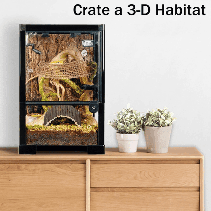 Bearded Dragon Tank Accessories, 10 PCS Reptile Hammock Plants Bridge Jungle Climber Vines for Snakes Bearded Dragon Chameleon Gecko Lizard - Image 5