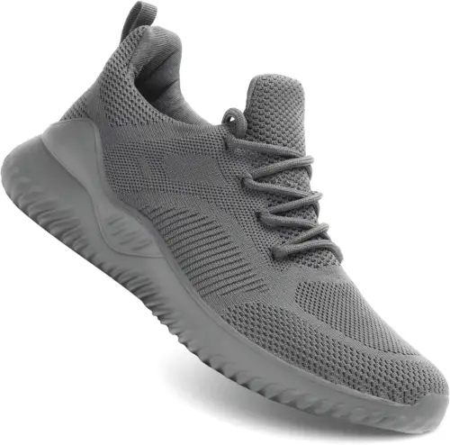 Men'S Non Slip Running Shoes Ultra Light Breathable Casual Walking Shoes Fashion Sneakers Mesh Workout Sports Shoes