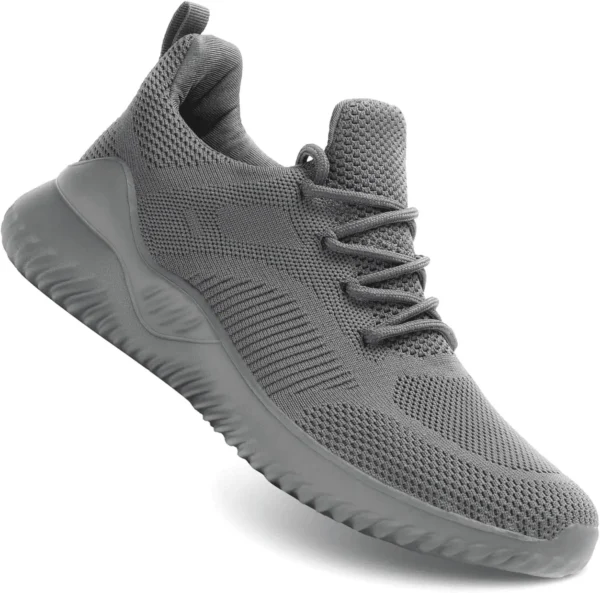 Men'S Non Slip Running Shoes Ultra Light Breathable Casual Walking Shoes Fashion Sneakers Mesh Workout Sports Shoes