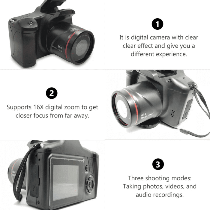 Digital Camera for Photography, 16MP FHD Video Camera with Wifi, 3 Inch Screen, 16X Digital Zoom, Vlogging Camera for Youtube - Image 7