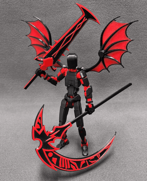T13 Action Figure Set - Titan 13 Robot, Dummy 13, 3D Printed Lucky 13 for Collectors Desktop Decorations (Assembly Completed) - Image 2