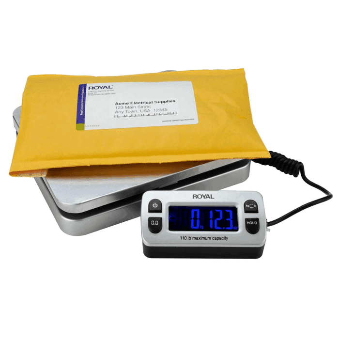DG110 Digital Postal Scale 110Lb / 50Kg Maximum Weight Capacity - Silver - Image 2