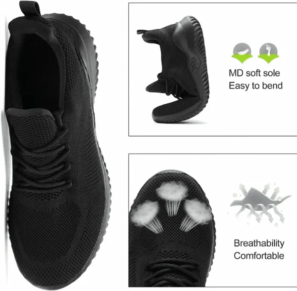 Men'S Non Slip Running Shoes Ultra Light Breathable Casual Walking Shoes Fashion Sneakers Mesh Workout Sports Shoes - Image 5