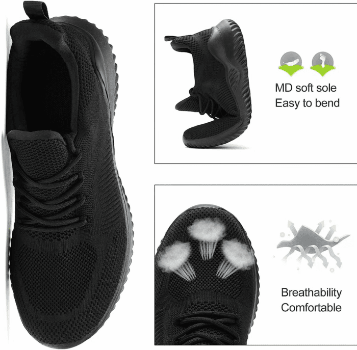 Men'S Non Slip Running Shoes Ultra Light Breathable Casual Walking Shoes Fashion Sneakers Mesh Workout Sports Shoes - Image 5